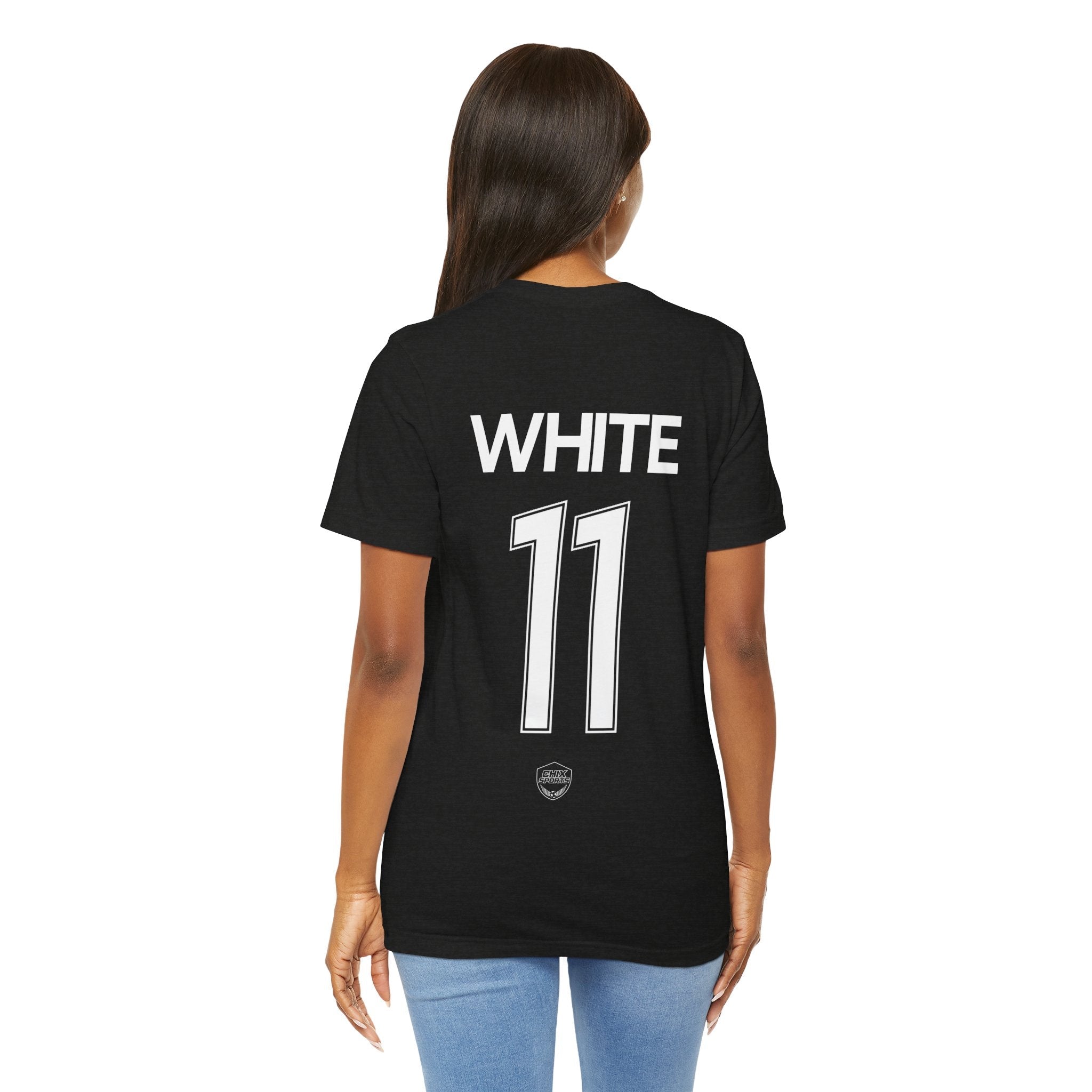 Taylor White Unisex Racing Jersey Shirt | Chix Sports