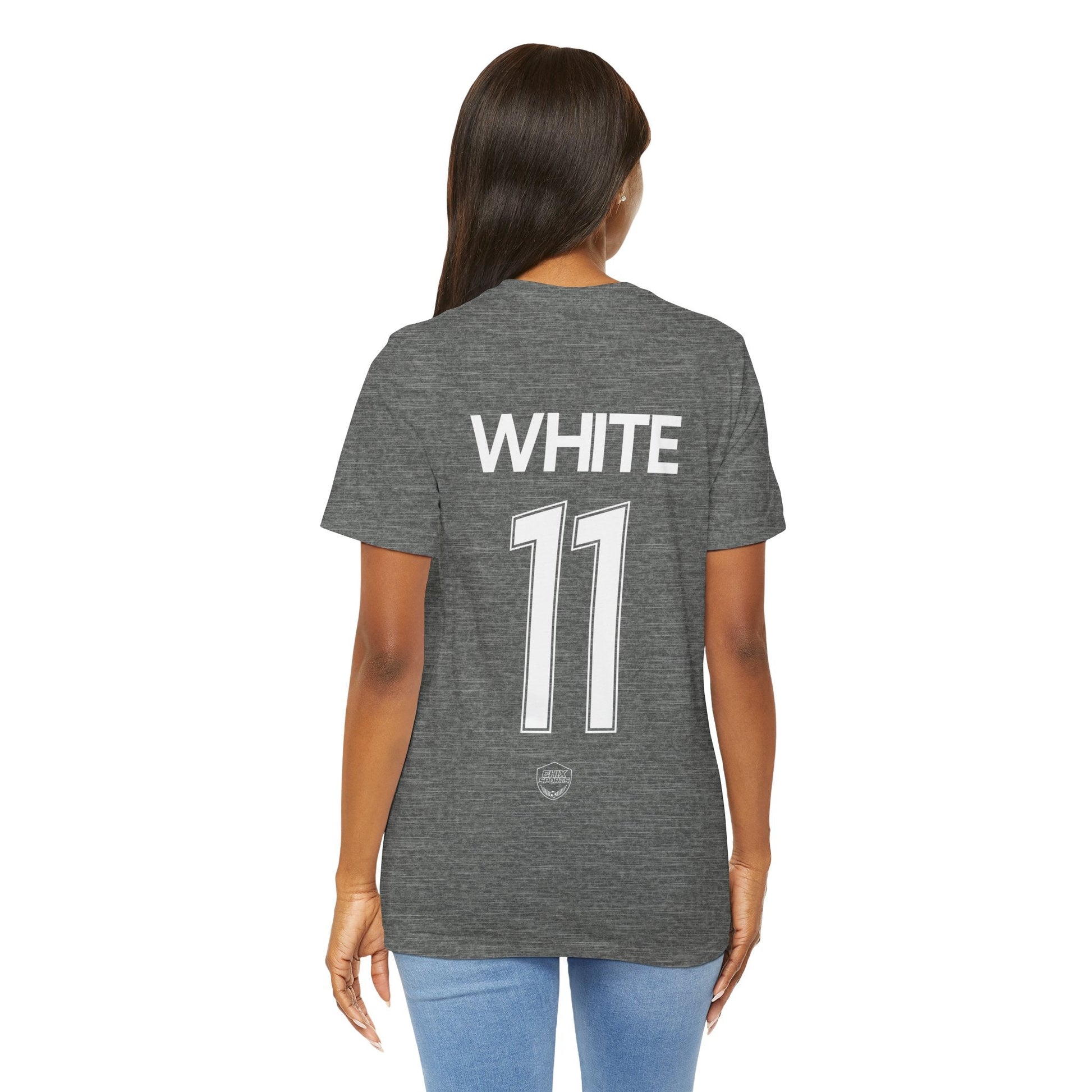 Taylor White Unisex Racing Jersey Shirt | Chix Sports