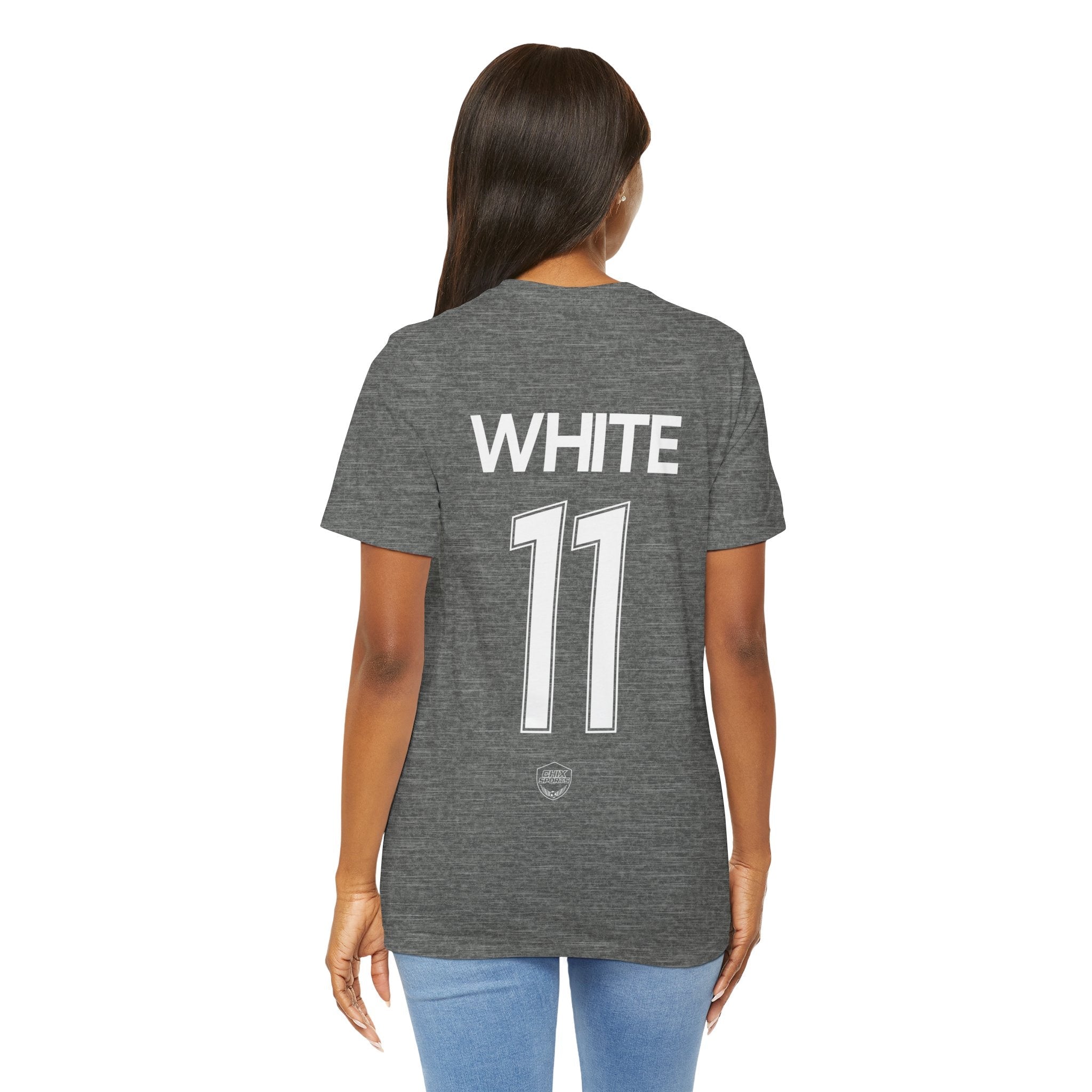 Taylor White Unisex Racing Jersey Shirt | Chix Sports